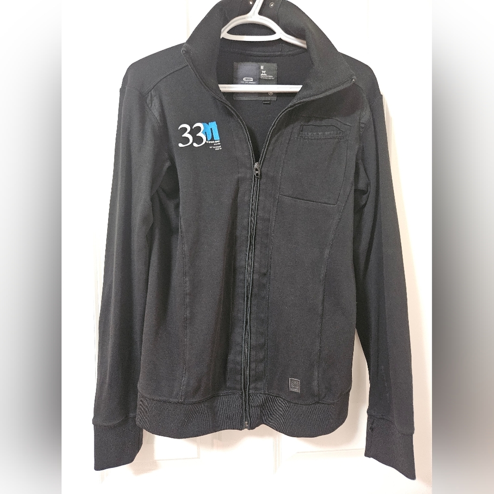 G star raw black mens zippered top